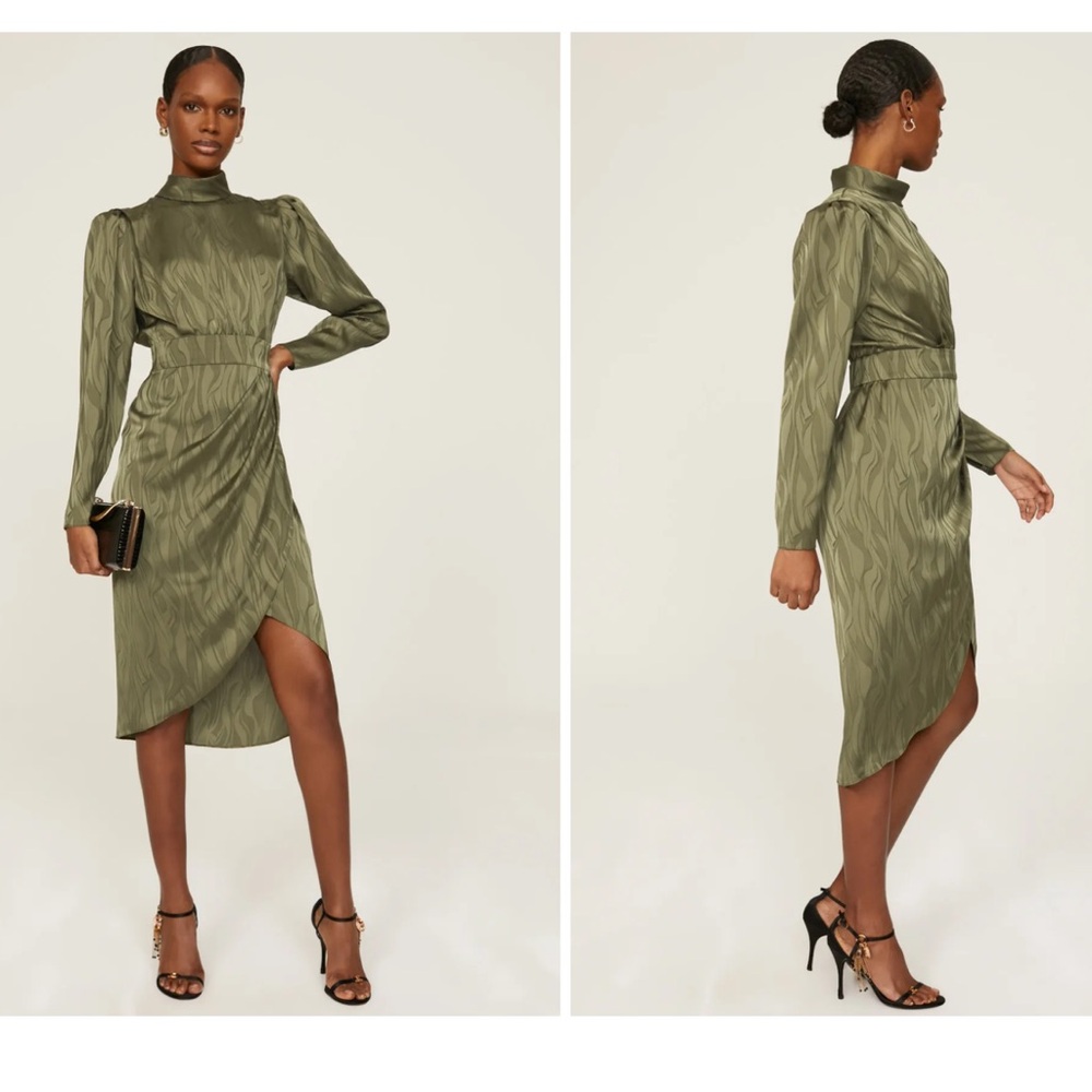 Ronny Kobo
Green Puff Sleeve Dress